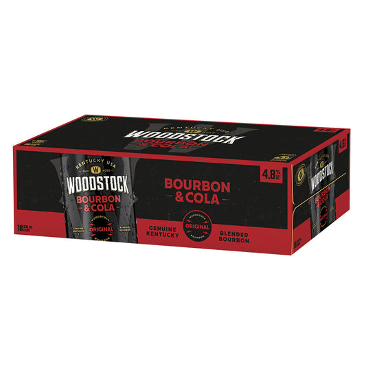 Woodstock Bourbon & Cola 4.8% 330ml 18pk Cans